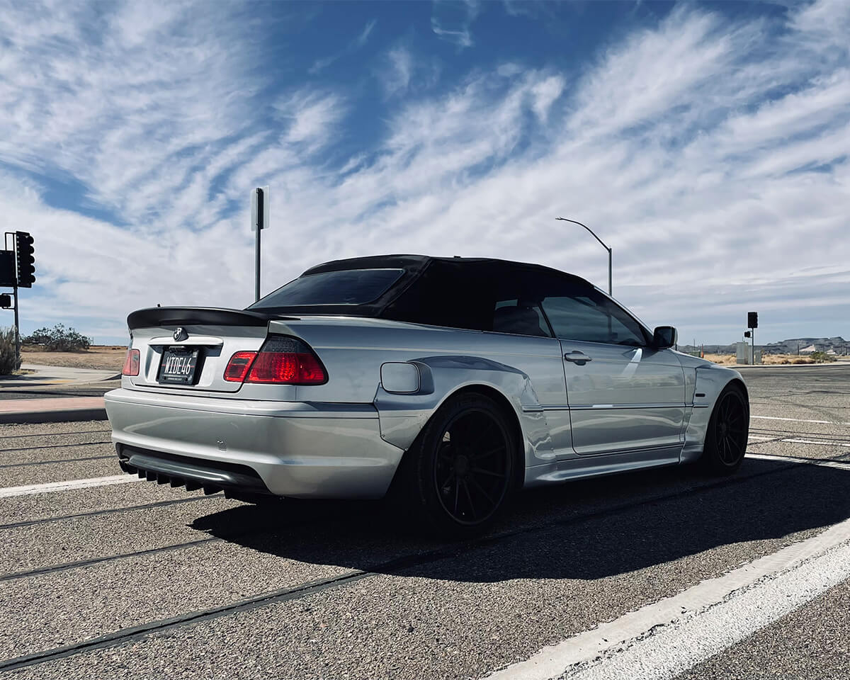 Low and Wide BMW E46 With Pandem wide body kit