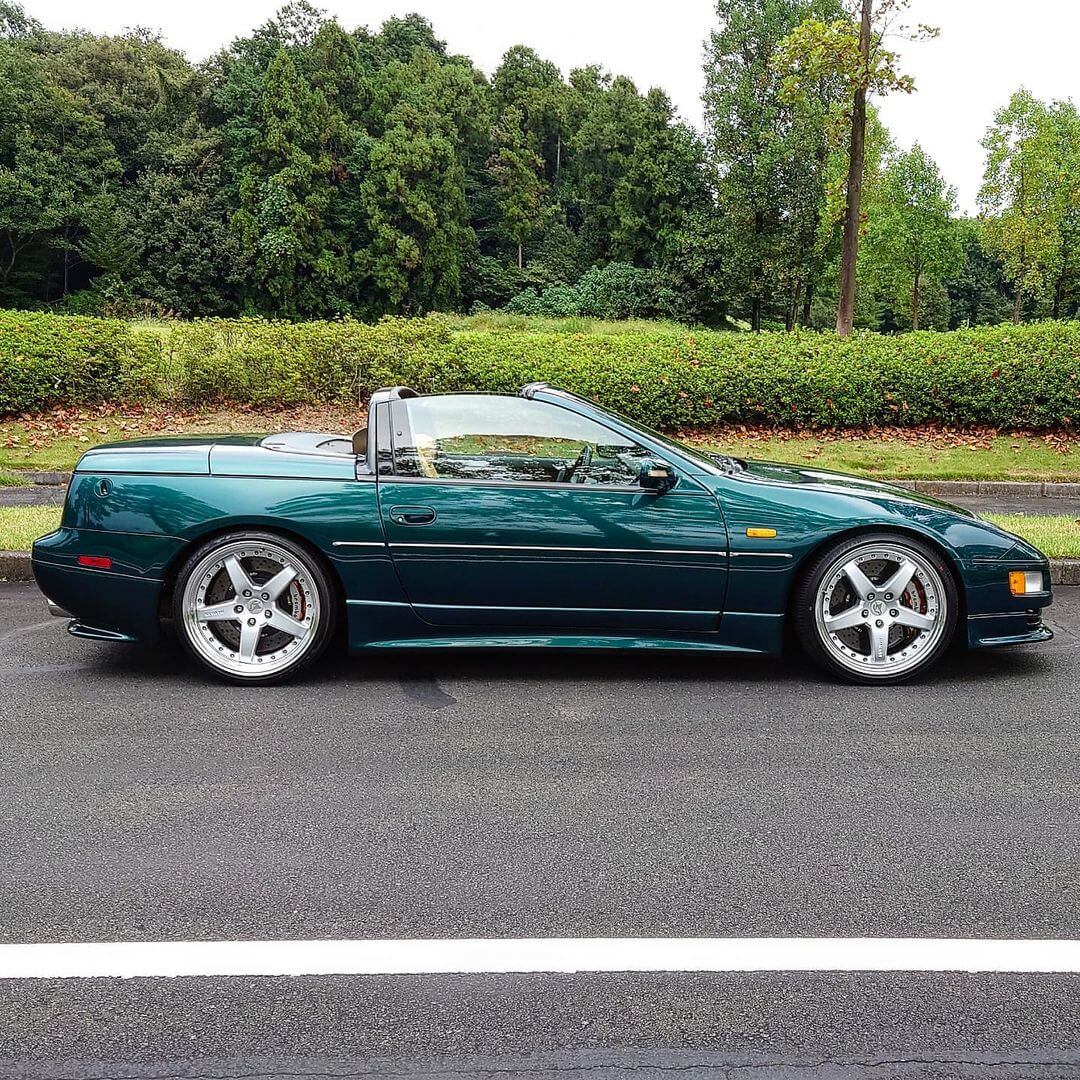 Nissan 300zx z32 convertible with the top down