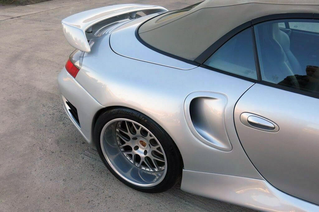 Porsche 996 wide body rear fenders with air dam