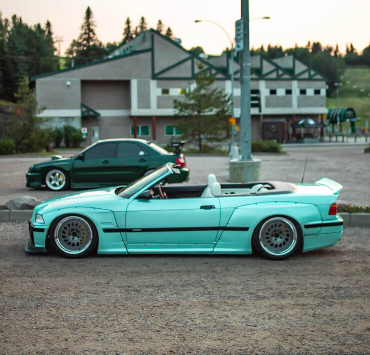 BMW E36 Convertible with Pandem Wide Body Kit